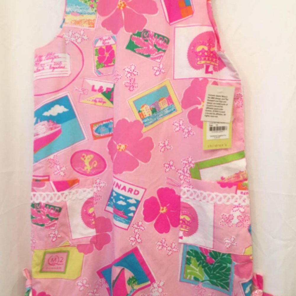 NWT Lilly Pulitzer Girl sz 10 Little Shift Dress "Junk on the Trunk" - Picture 5 of 10
